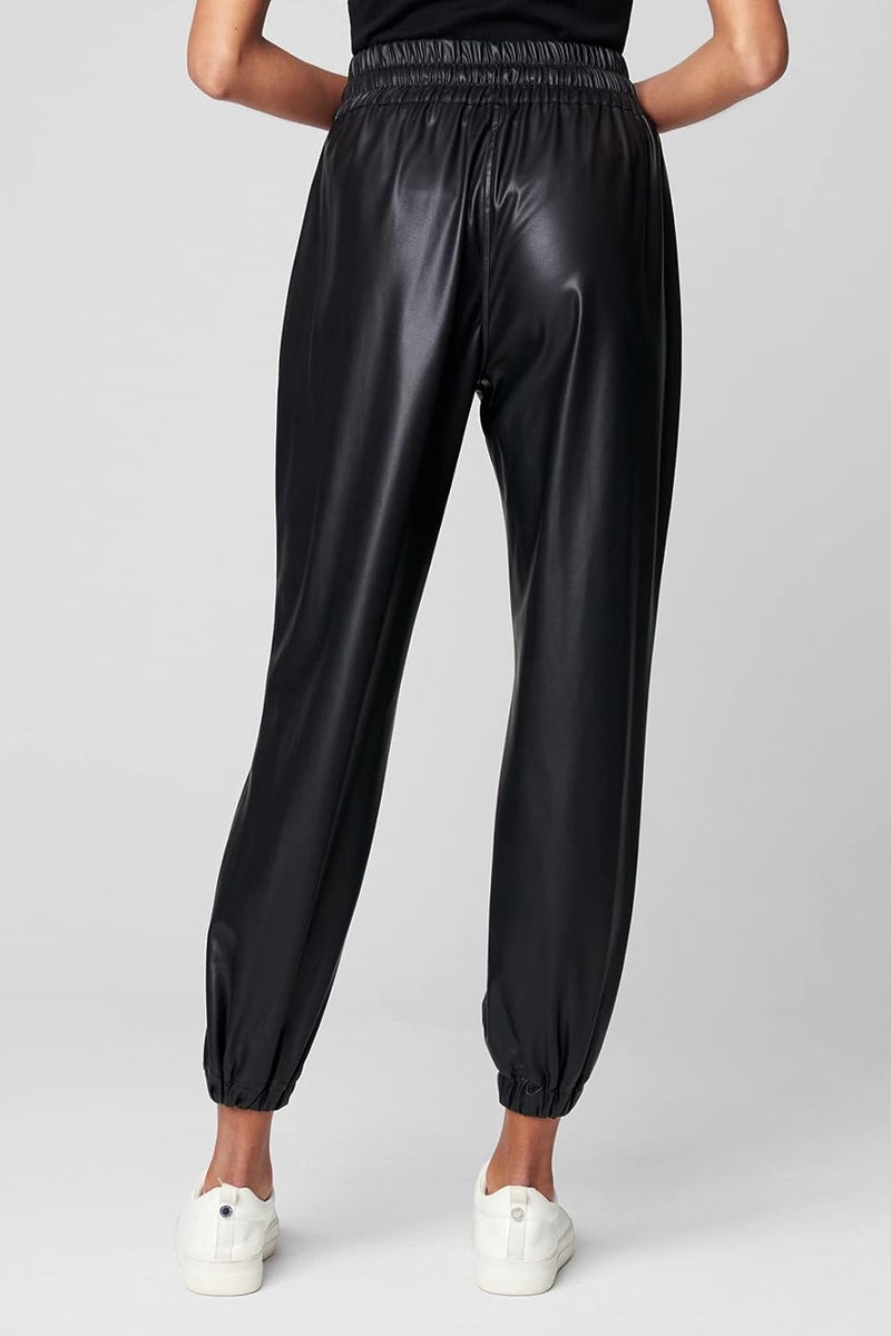 Blank NYC [] Womens Vegan Leather Joggers, Fashionable & Stylish PantsVegan Leather Joggers, Fashionable & Stylish Pants - Image 3